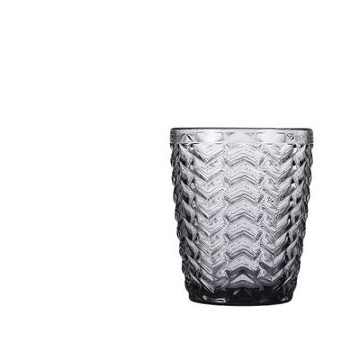 Hoshine Joy Gri Renkli 300 Ml Kristal Cam Tumbler İçki Suyu İçmek İçin Gündelik Hizmetli Cam Tabaklar